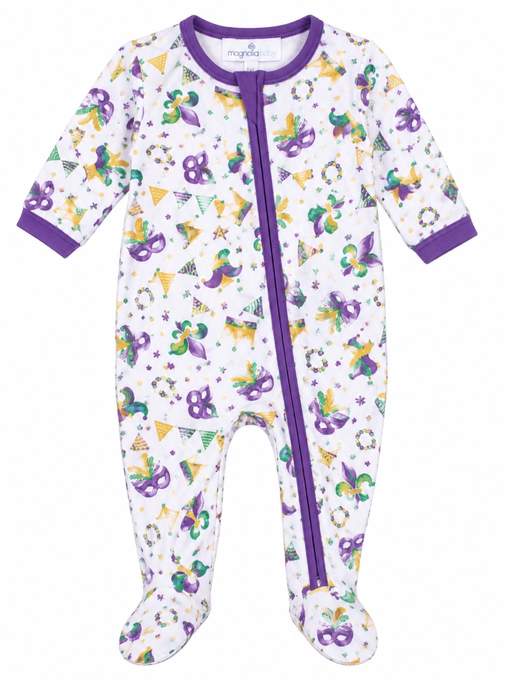 Newborn Mardi Gras Footie